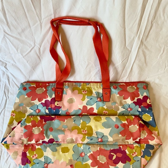Coach Floral Foldable Tote Bag Poppy Pattern - Picture 3 of 11